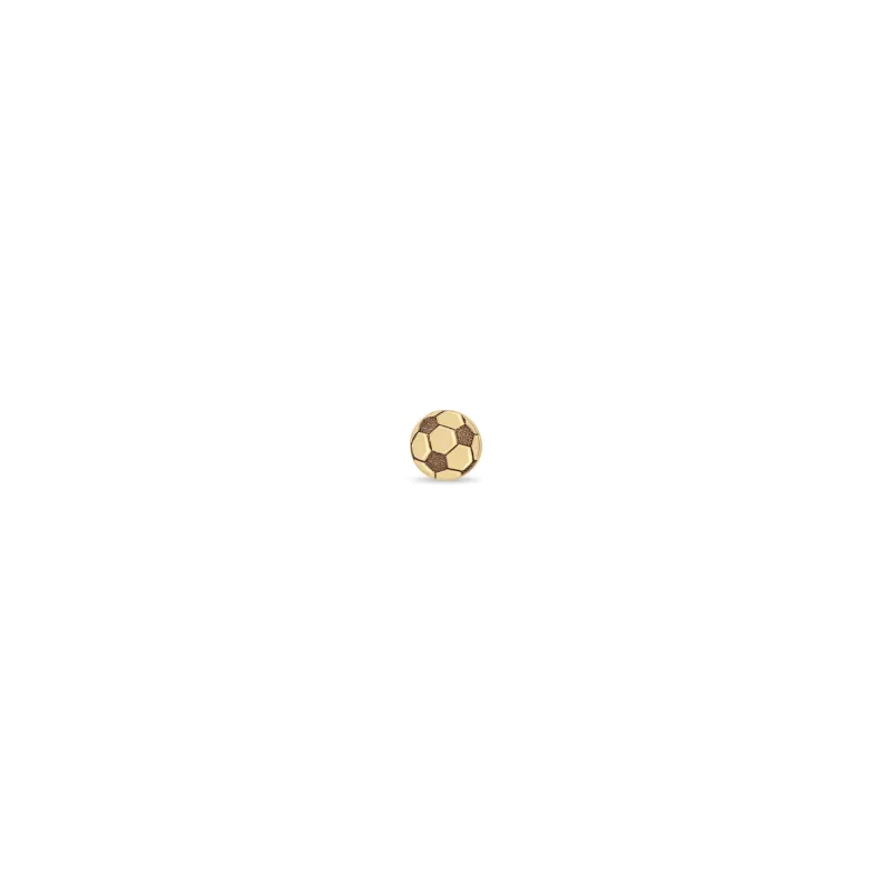 14k Itty Bitty Soccer Ball Stud sold by Zoe Chicco
