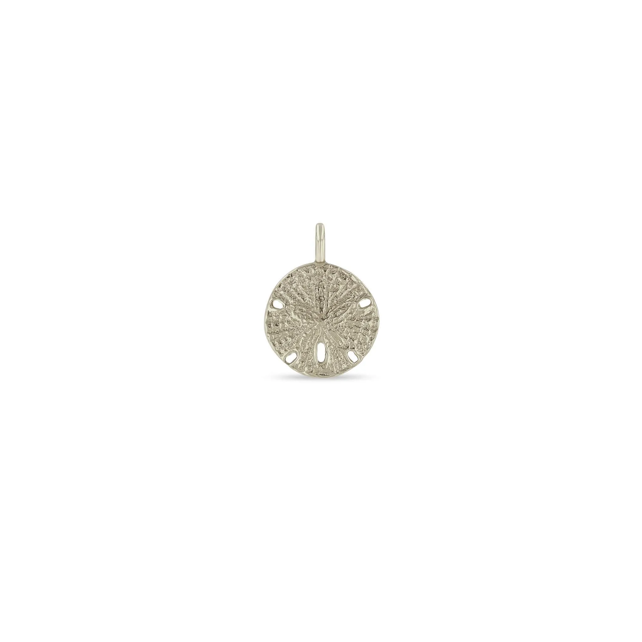 14k Single Sand Dollar Charm Pendant sold by Zoe Chicco product image thumbnail 4