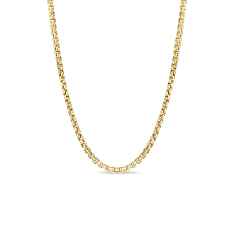 14k Gold Large Box Chain Necklace sold by Zoe Chicco
