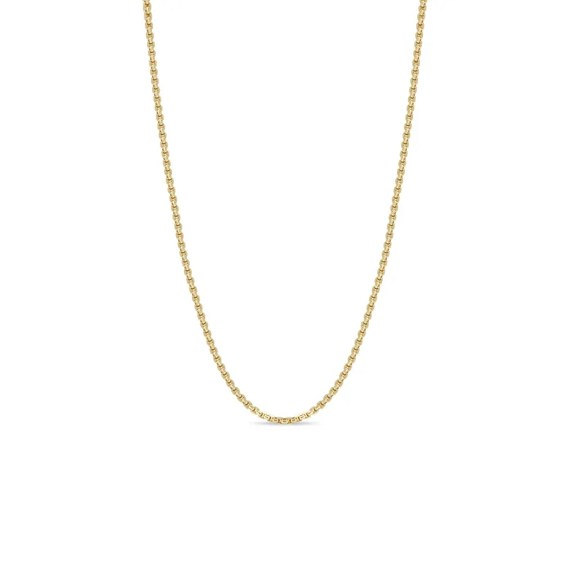 14k Gold Extra Small Box Chain Necklace sold by Zoe Chicco