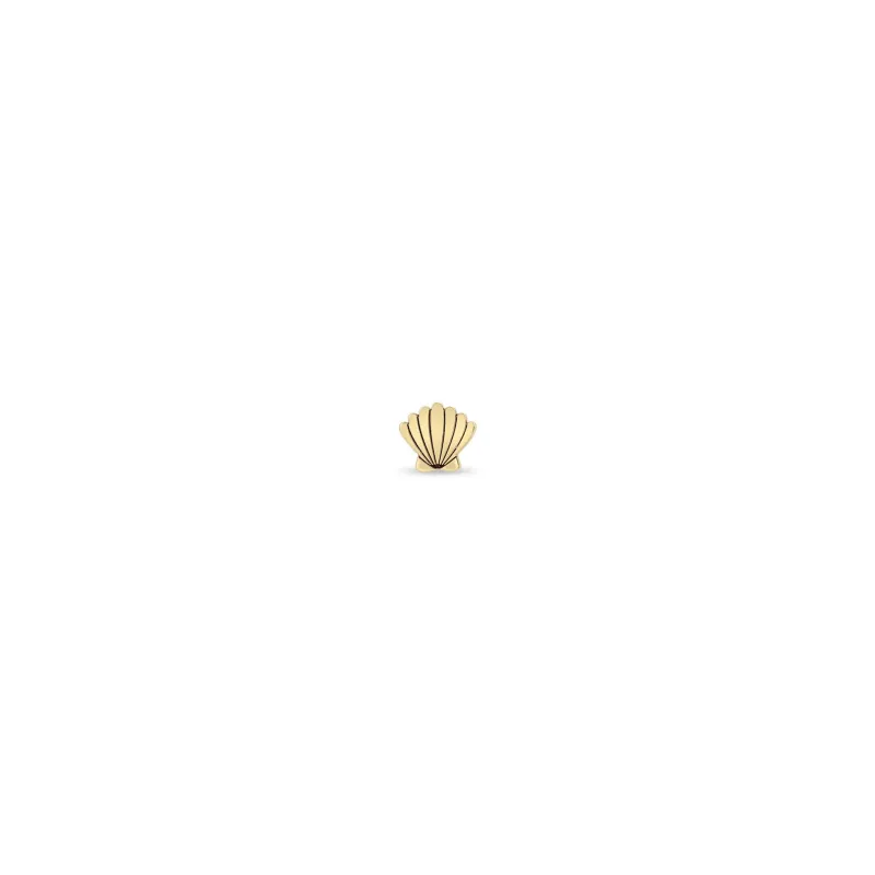 14k Itty Bitty Seashell Stud sold by Zoe Chicco