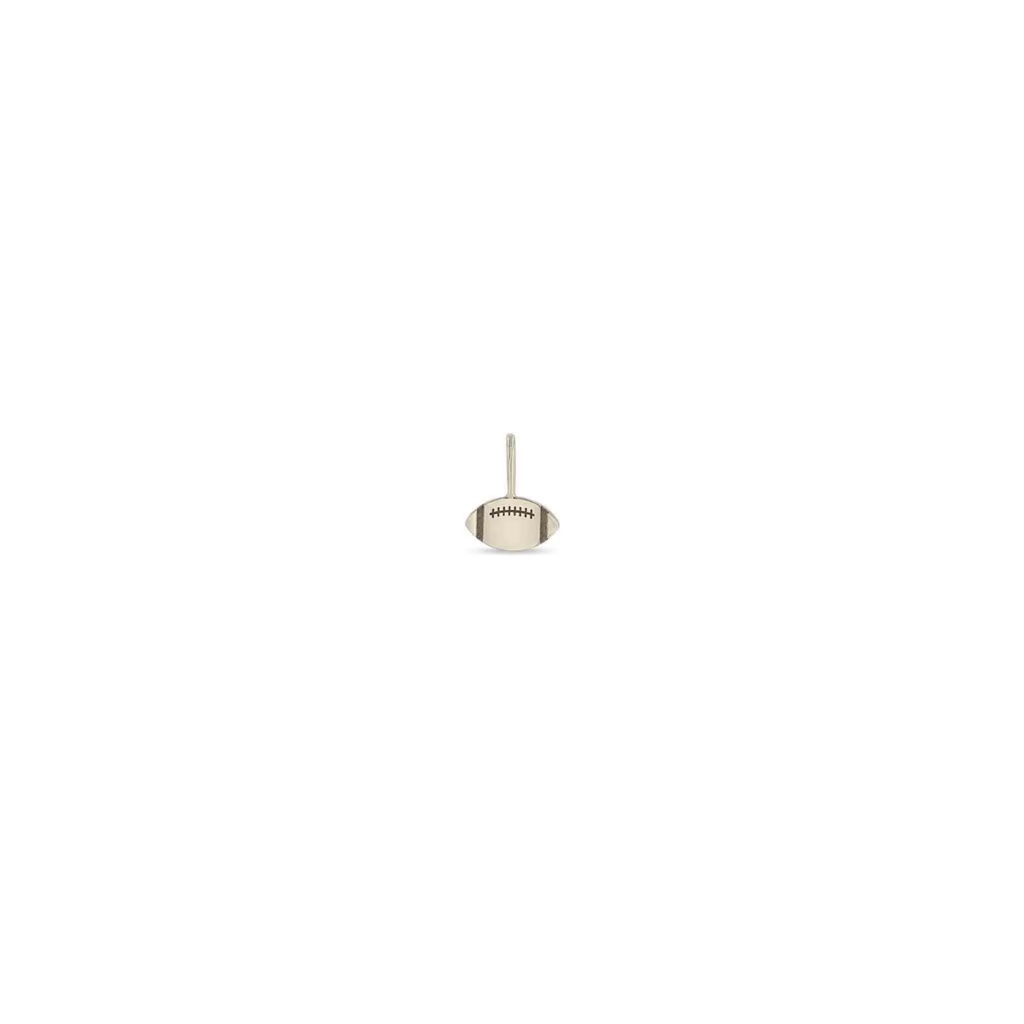 14k Single Midi Bitty Football Charm sold by Zoe Chicco product image thumbnail 3