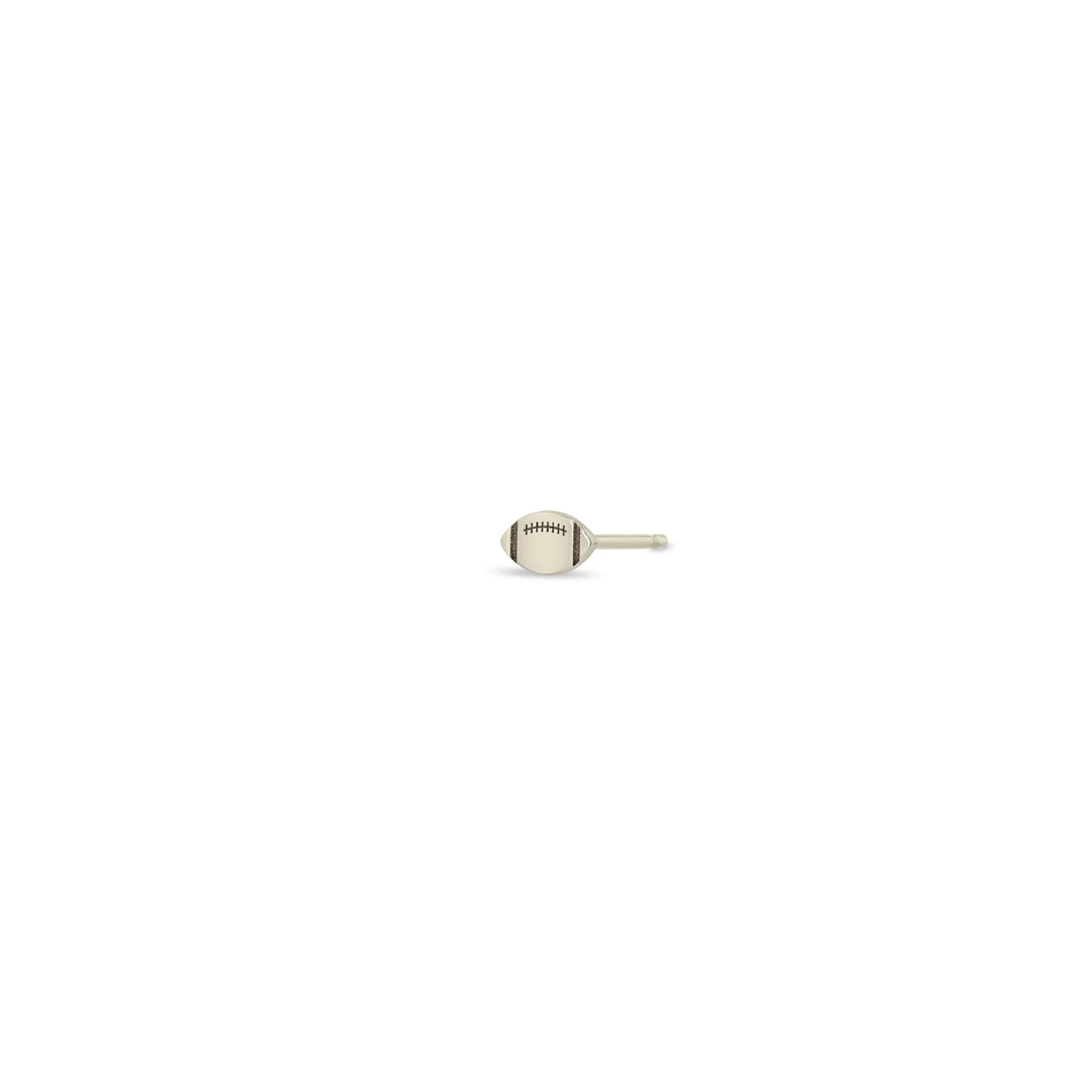 14k Itty Bitty Football Stud sold by Zoe Chicco product image thumbnail 3