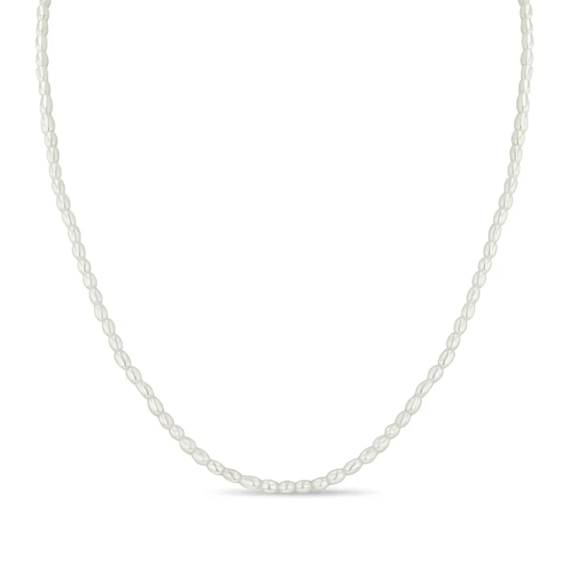 14k Rice Pearl Necklace sold by Zoe Chicco