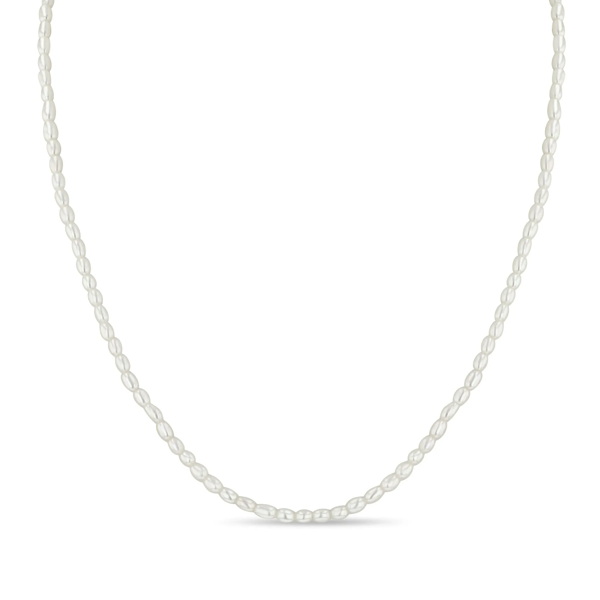 14k Rice Pearl Necklace sold by Zoe Chicco