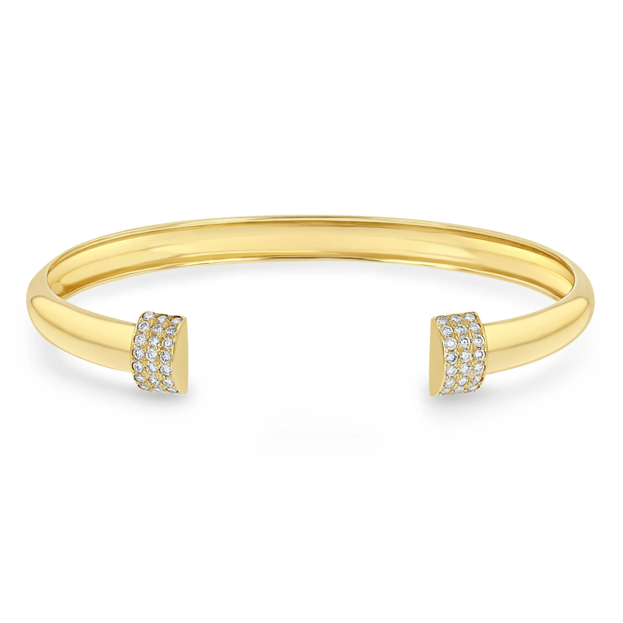 14k Pavé Diamond Door Knocker Cuff sold by Zoe Chicco