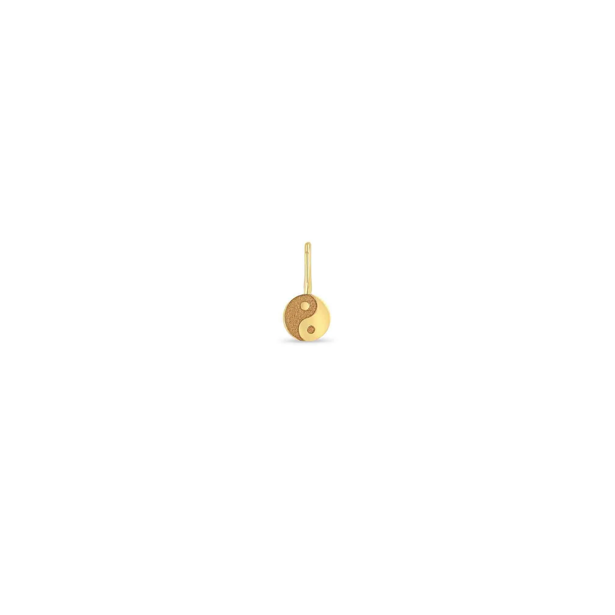 14k Single Midi Bitty Yin Yang Charm sold by Zoe Chicco
