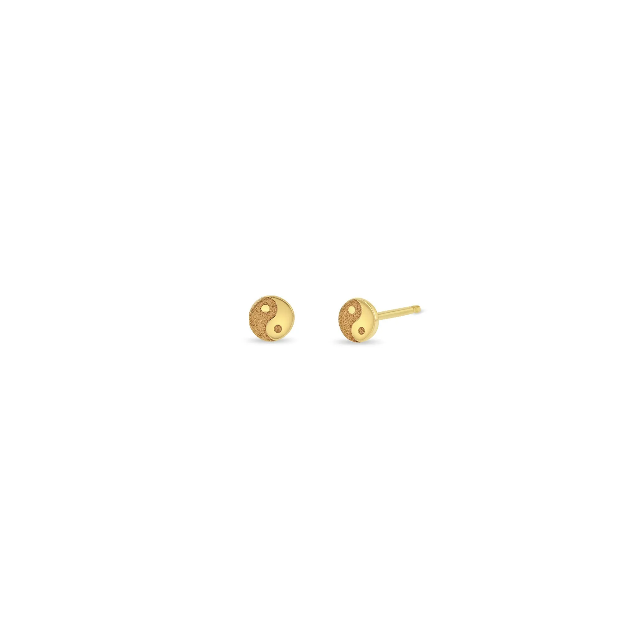 14k Itty Bitty Yin Yang Stud sold by Zoe Chicco product image thumbnail 4