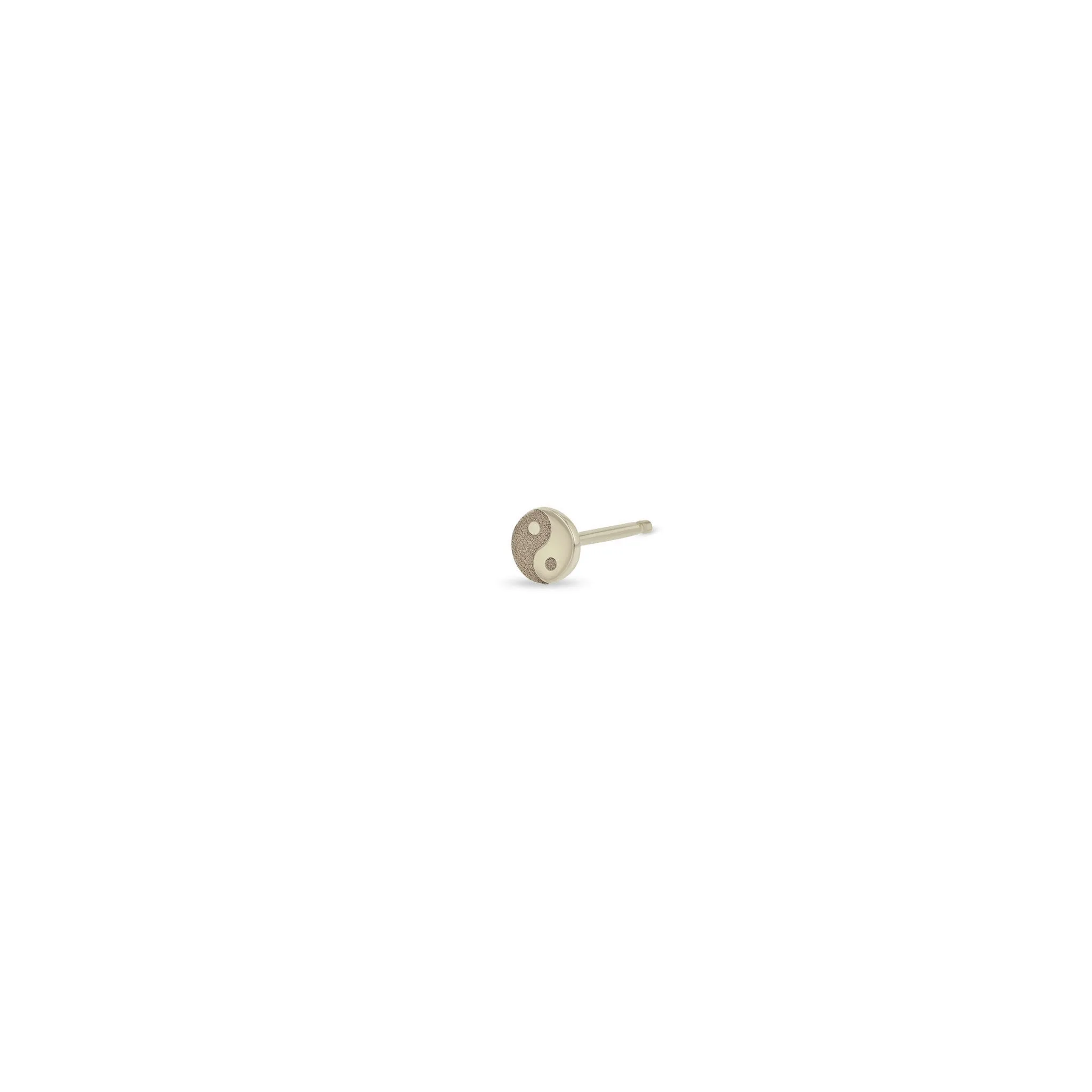 14k Itty Bitty Yin Yang Stud sold by Zoe Chicco product image thumbnail 3