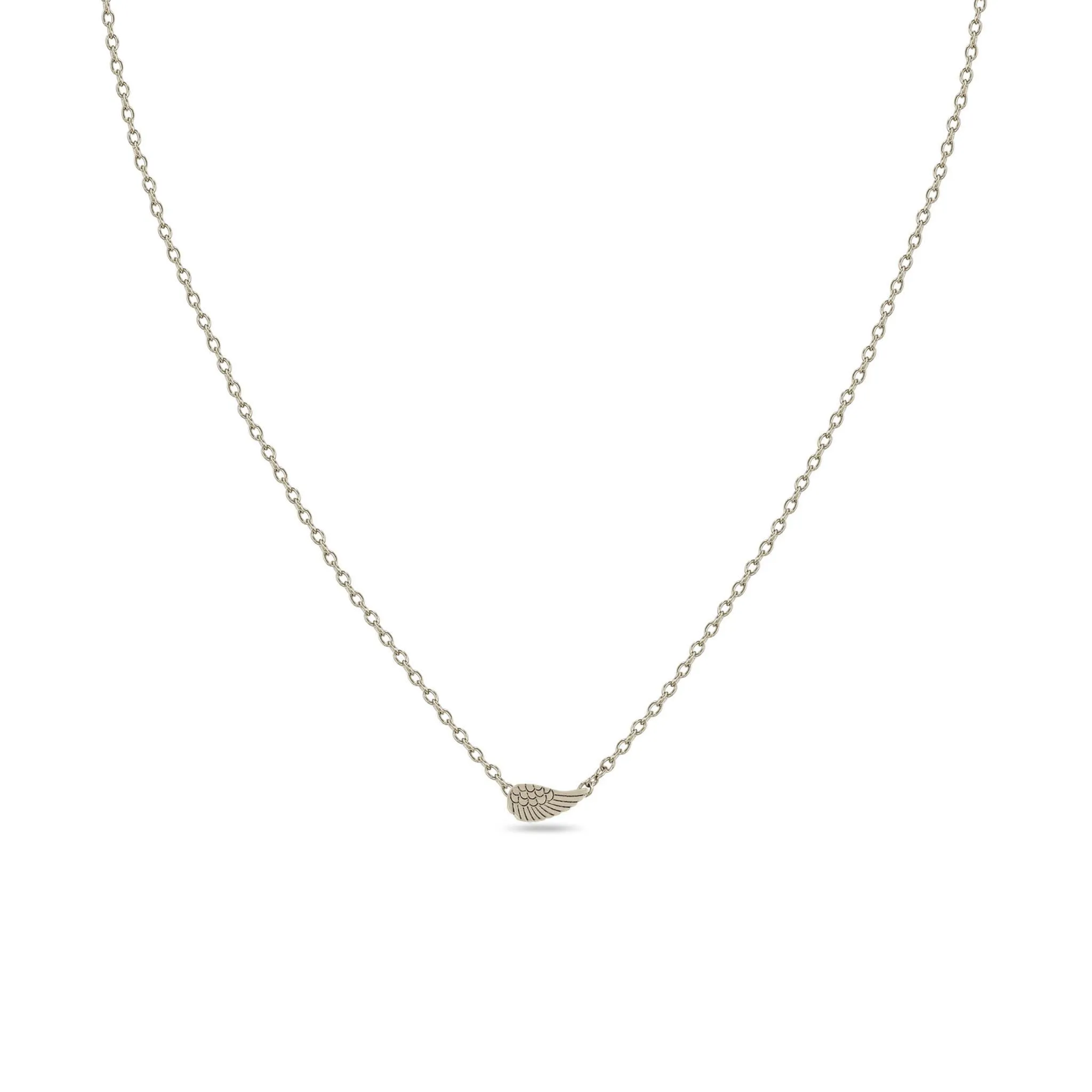 14k Itty Bitty Angel Wing Necklace sold by Zoe Chicco product image thumbnail 3