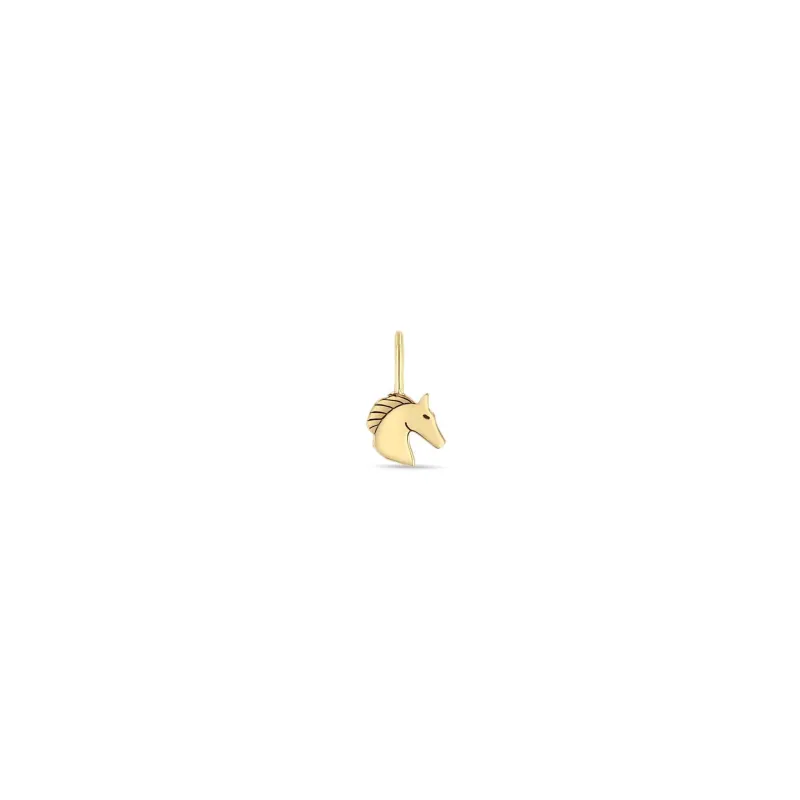 14k Single Midi Bitty Horse Charm sold by Zoe Chicco
