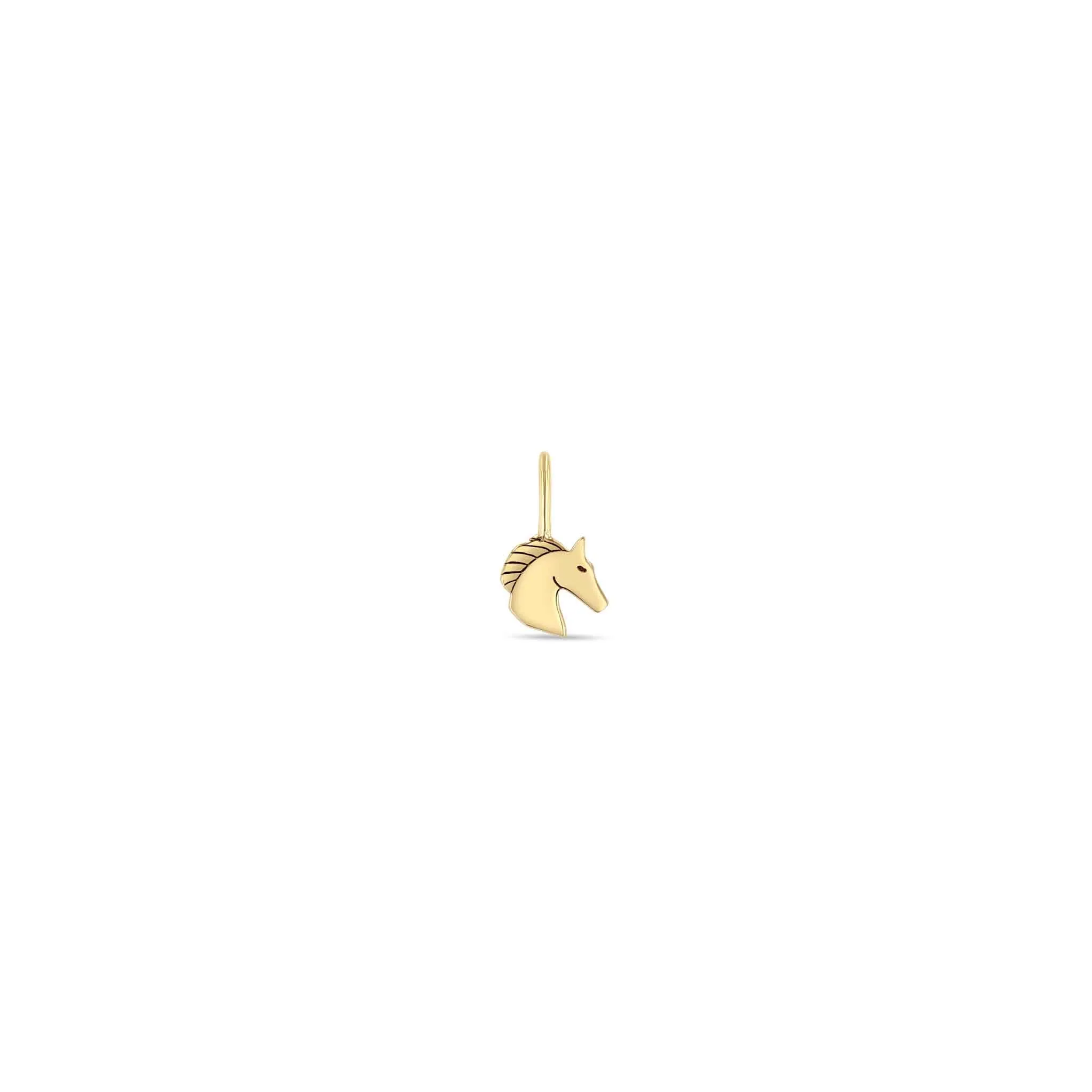14k Single Midi Bitty Horse Charm sold by Zoe Chicco