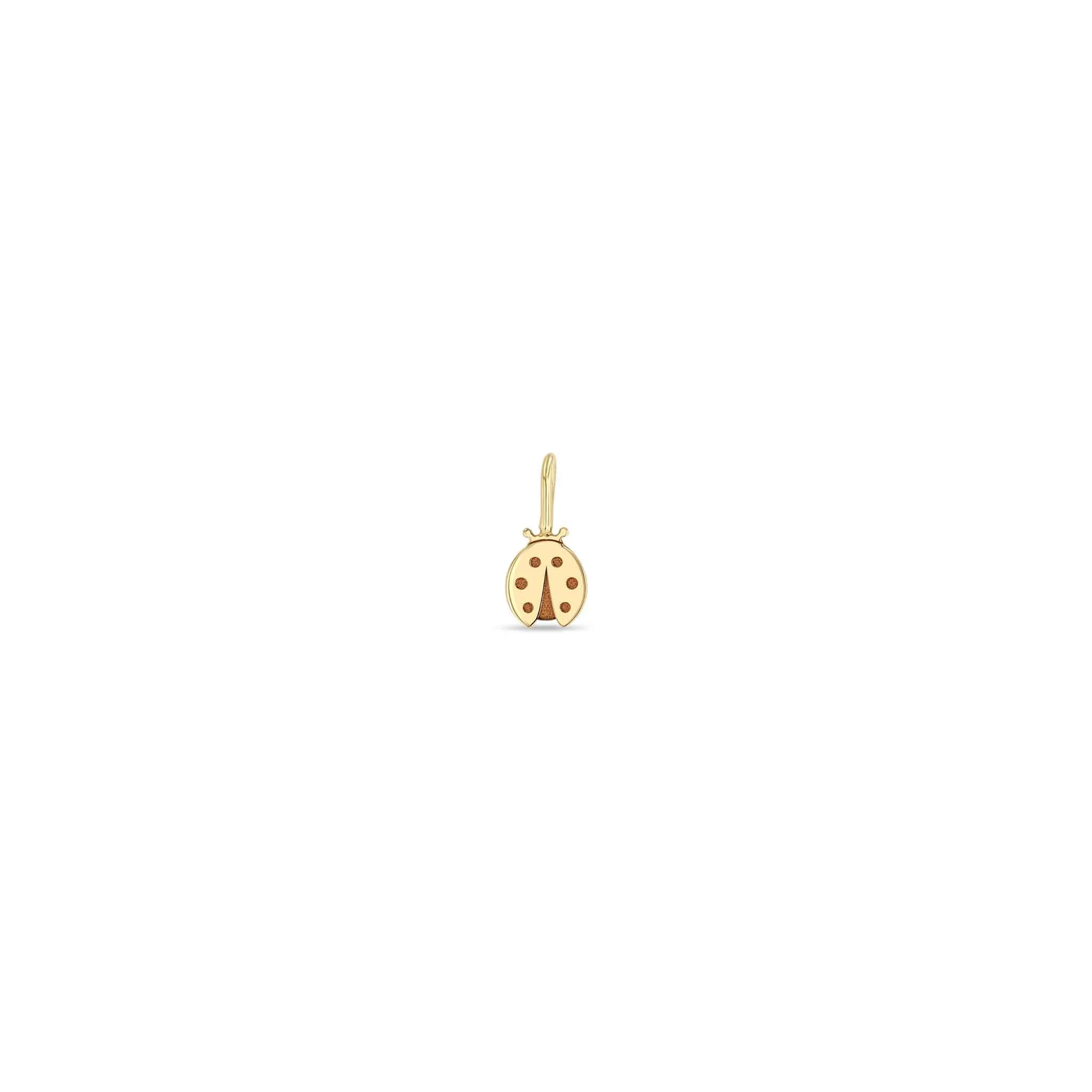 14k Single Midi Bitty Ladybug Charm sold by Zoe Chicco