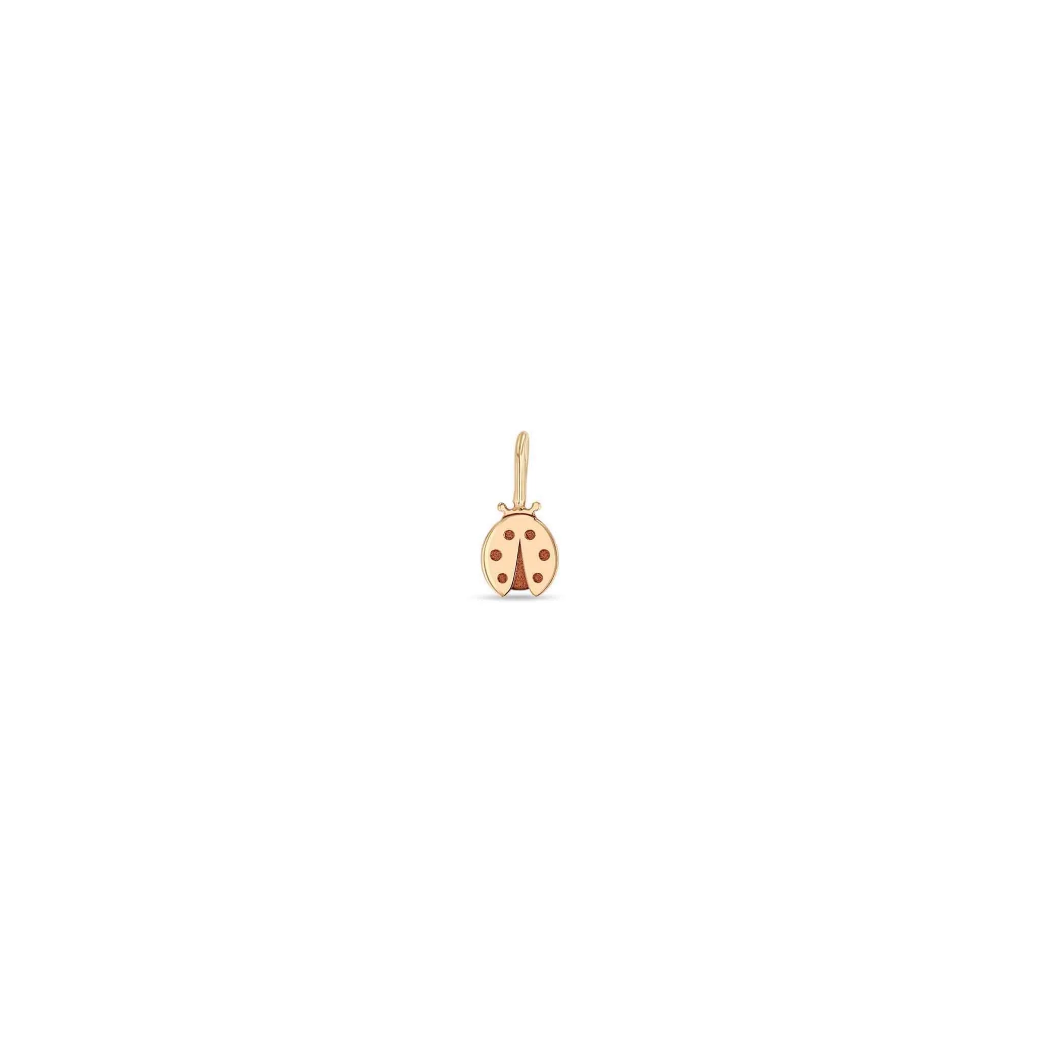 14k Single Midi Bitty Ladybug Charm sold by Zoe Chicco product image thumbnail 2