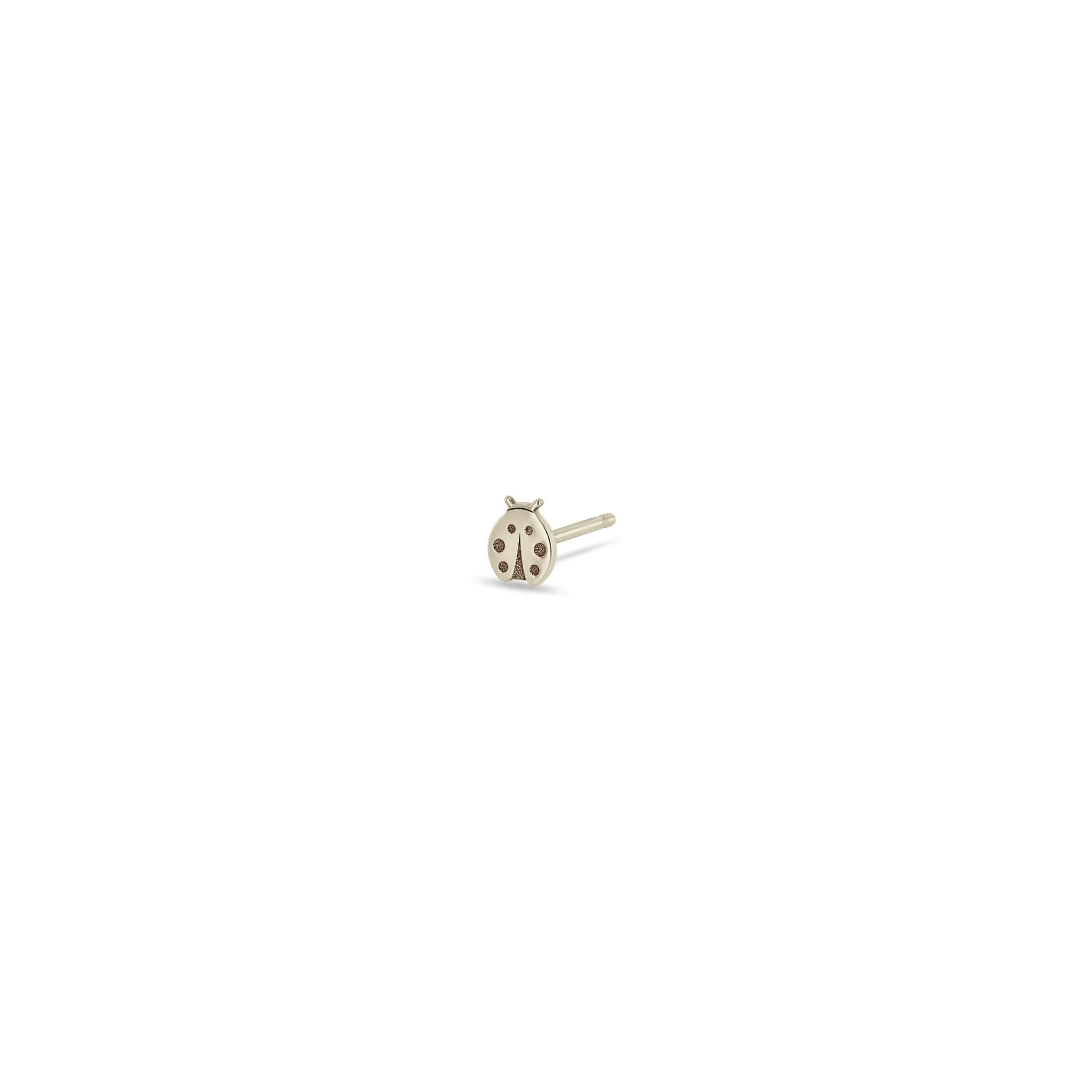 14k Itty Bitty Ladybug Stud sold by Zoe Chicco product image thumbnail 3