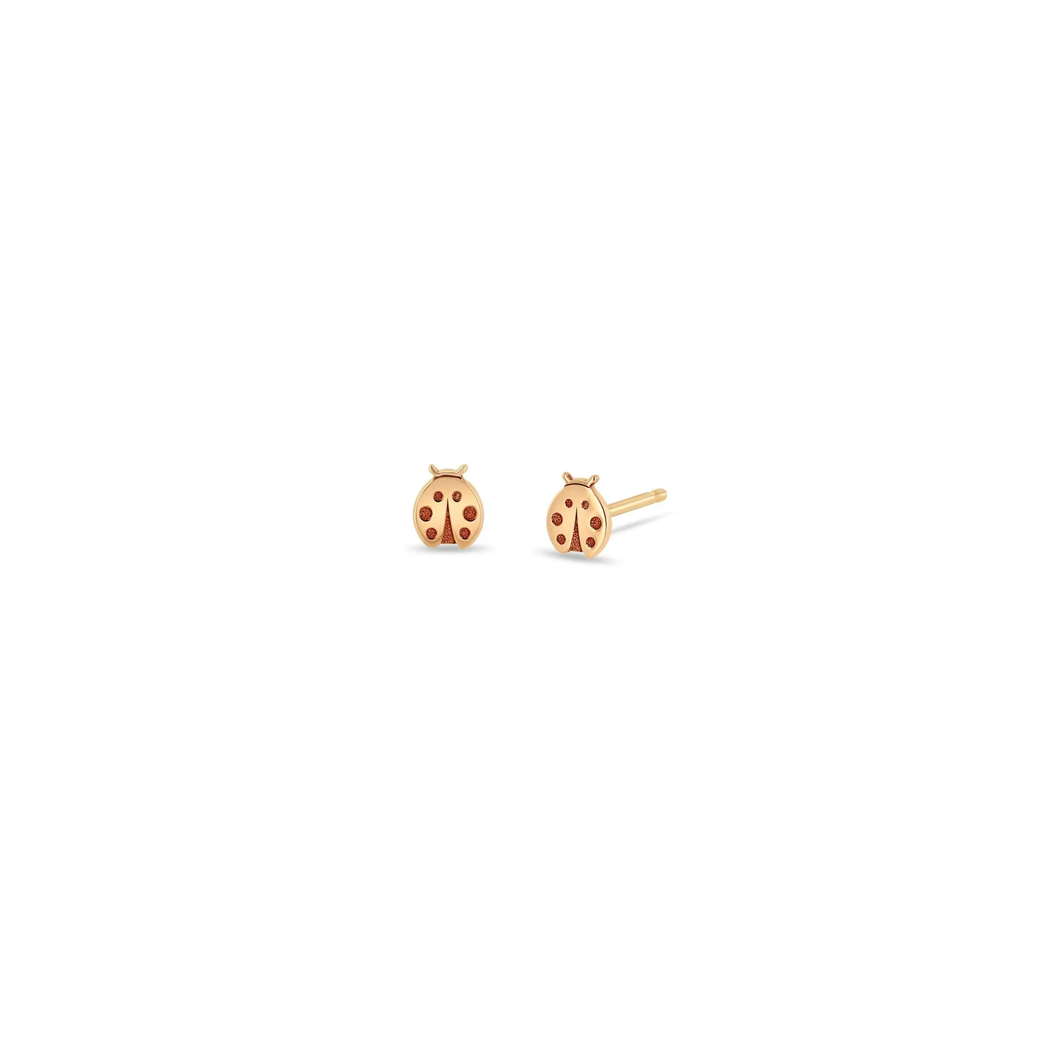 14k Itty Bitty Ladybug Stud sold by Zoe Chicco product image thumbnail 5