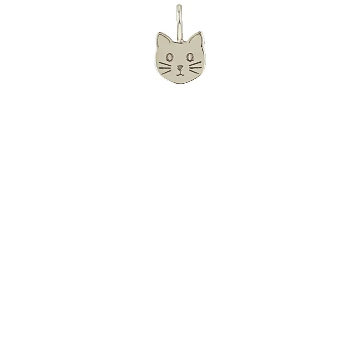 14k Midi Bitty Cat Charm sold by Zoe Chicco product image thumbnail 4