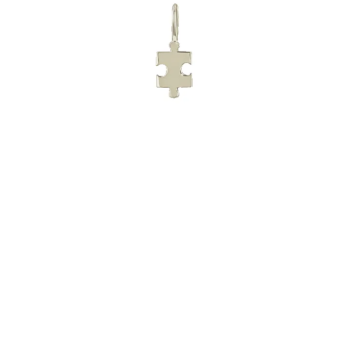 14k Midi Bitty Puzzle Piece Charm sold by Zoe Chicco product image thumbnail 4