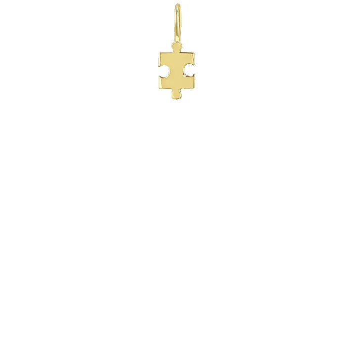 14k Midi Bitty Puzzle Piece Charm sold by Zoe Chicco product image thumbnail 2