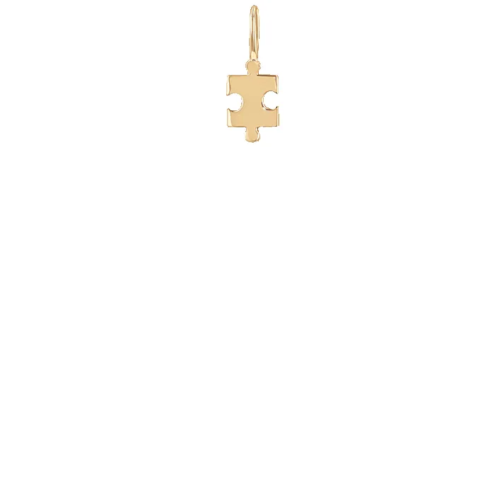 14k Midi Bitty Puzzle Piece Charm sold by Zoe Chicco product image thumbnail 3