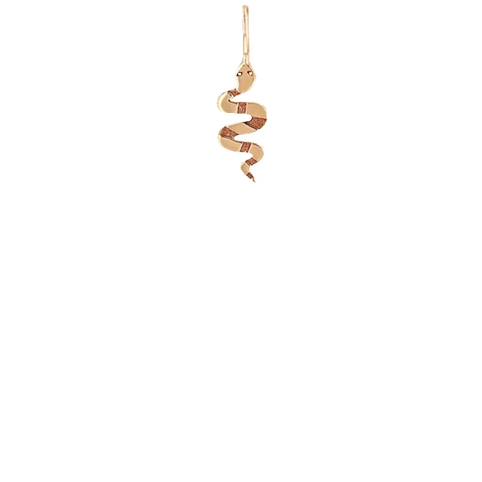 14k Midi Bitty Snake Charm sold by Zoe Chicco product image thumbnail 3
