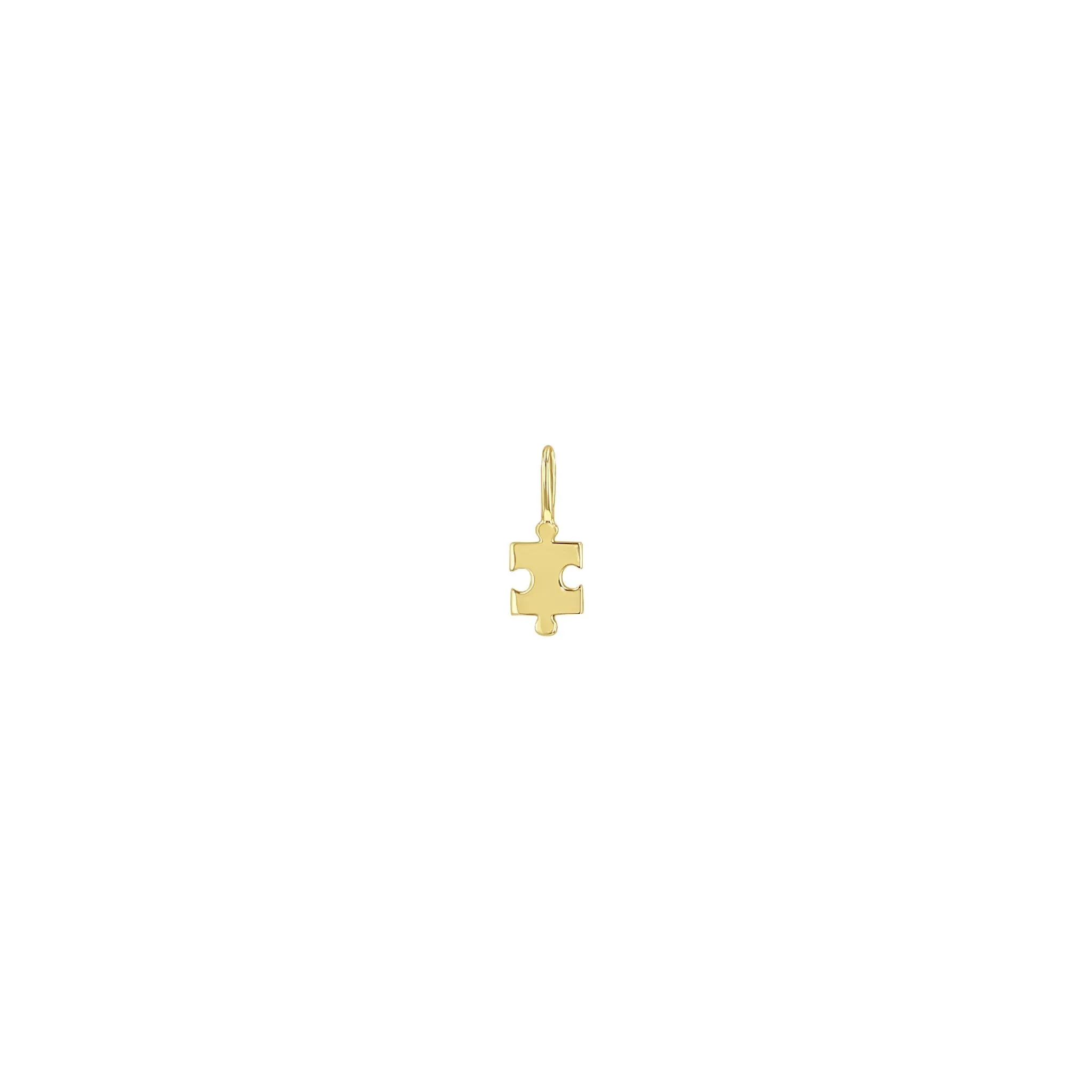 14k Single Midi Bitty Puzzle Piece Charm sold by Zoe Chicco