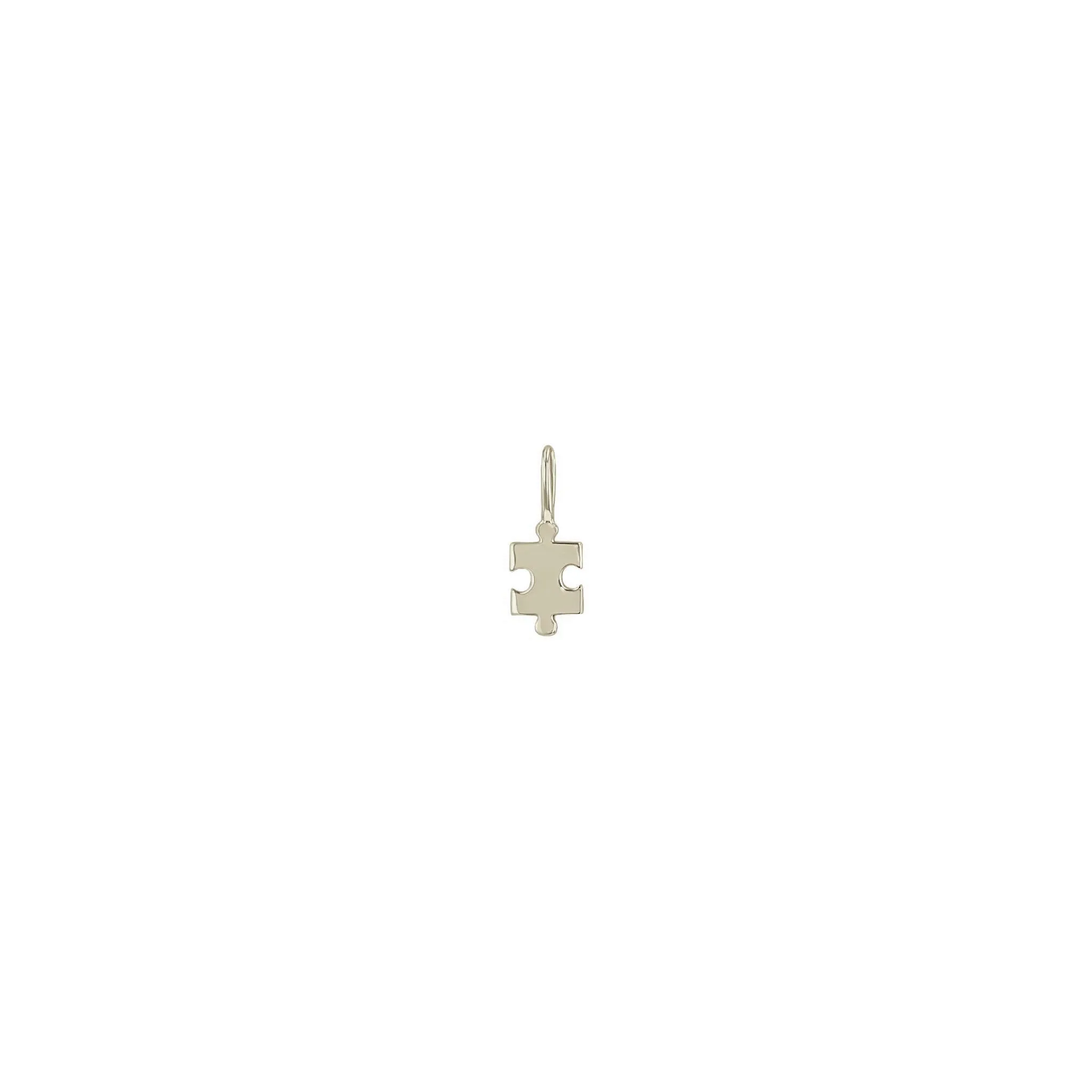 14k Single Midi Bitty Puzzle Piece Charm sold by Zoe Chicco product image thumbnail 3