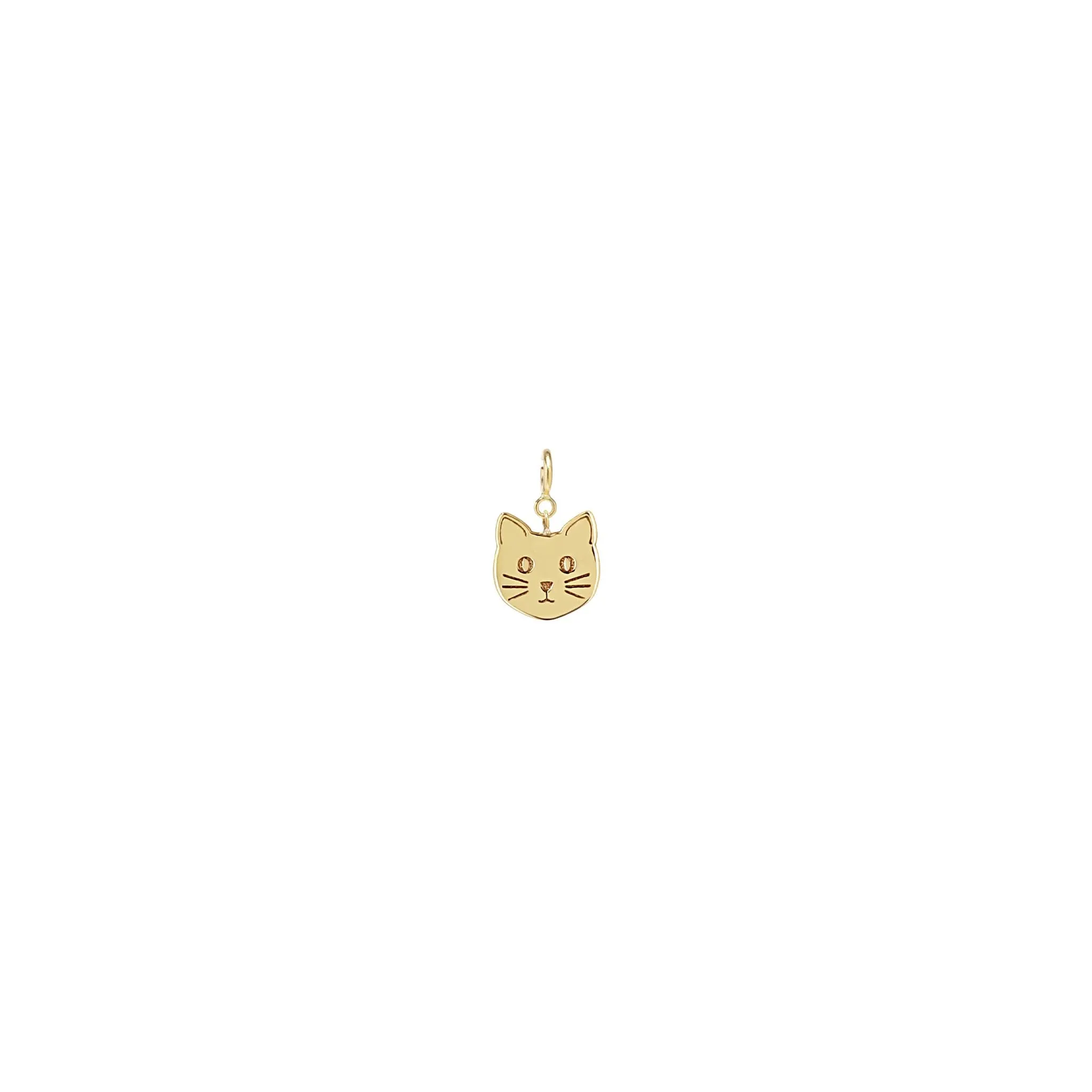 14k Single Midi Bitty Cat Charm sold by Zoe Chicco product image thumbnail 4
