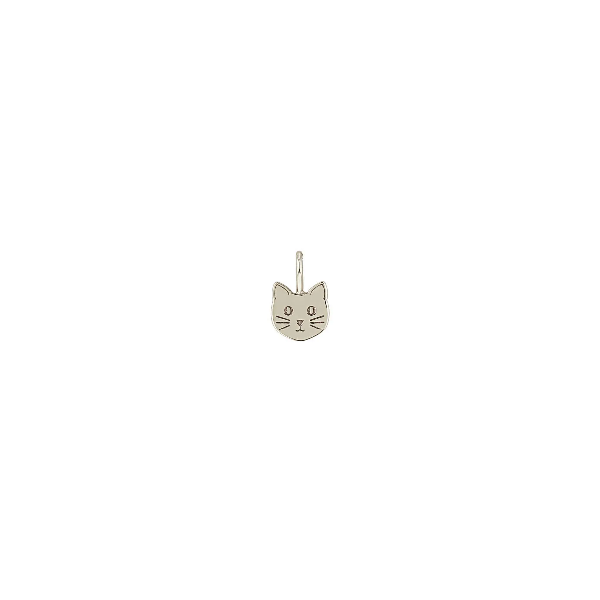 14k Single Midi Bitty Cat Charm sold by Zoe Chicco product image thumbnail 3