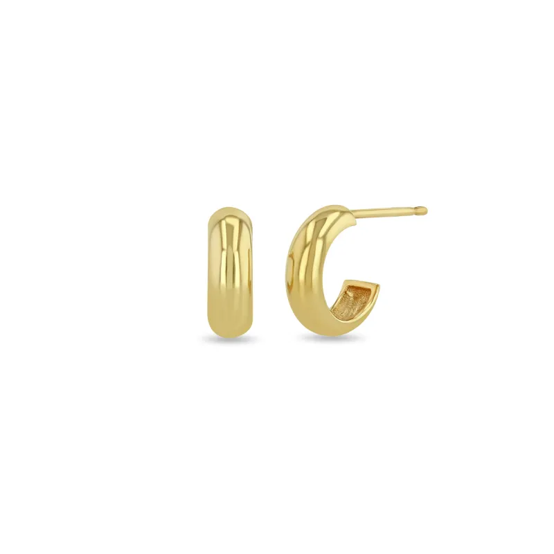 14k Gold Chubby Huggie Hoops sold by Zoe Chicco