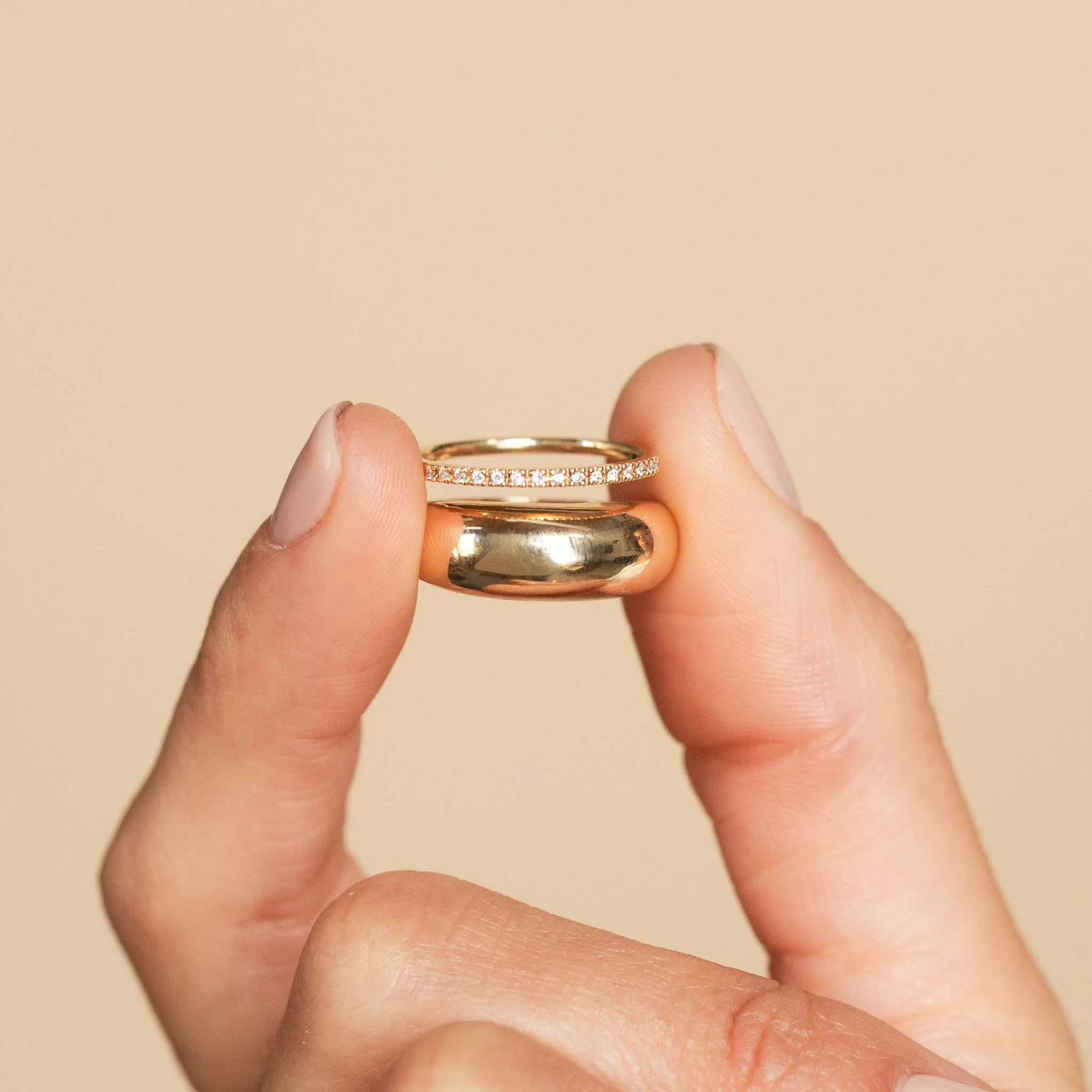 14k Gold Small Aura Ring sold by Zoe Chicco product image thumbnail 3