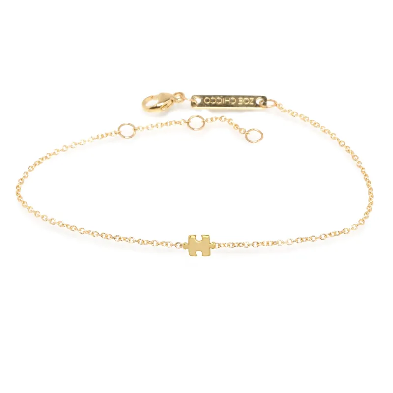14k Itty Bitty Puzzle Piece Bracelet sold by Zoe Chicco