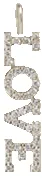 14k Full Pavé Diamond 4 Letter Charm Pendant sold by Zoe Chicco product image thumbnail 4