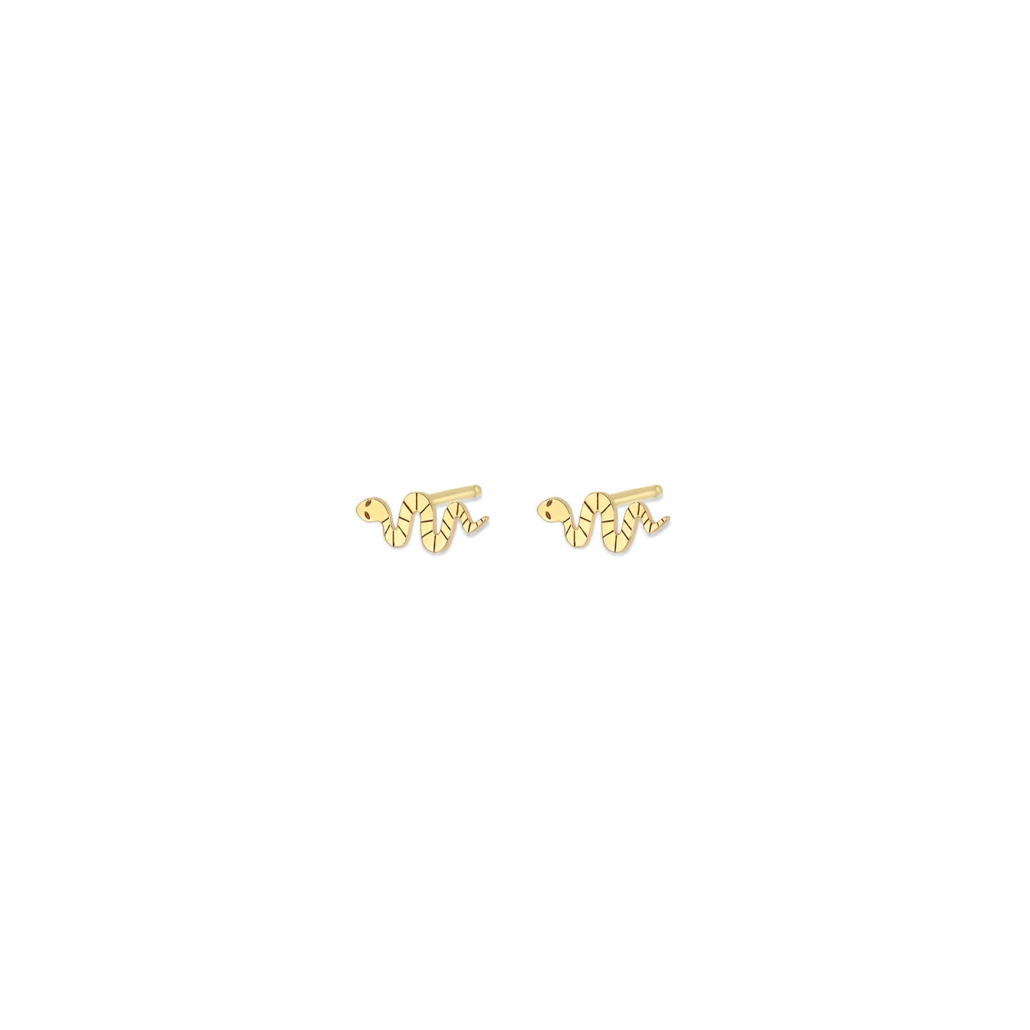 14k Itty Bitty Snake Stud sold by Zoe Chicco product image thumbnail 5