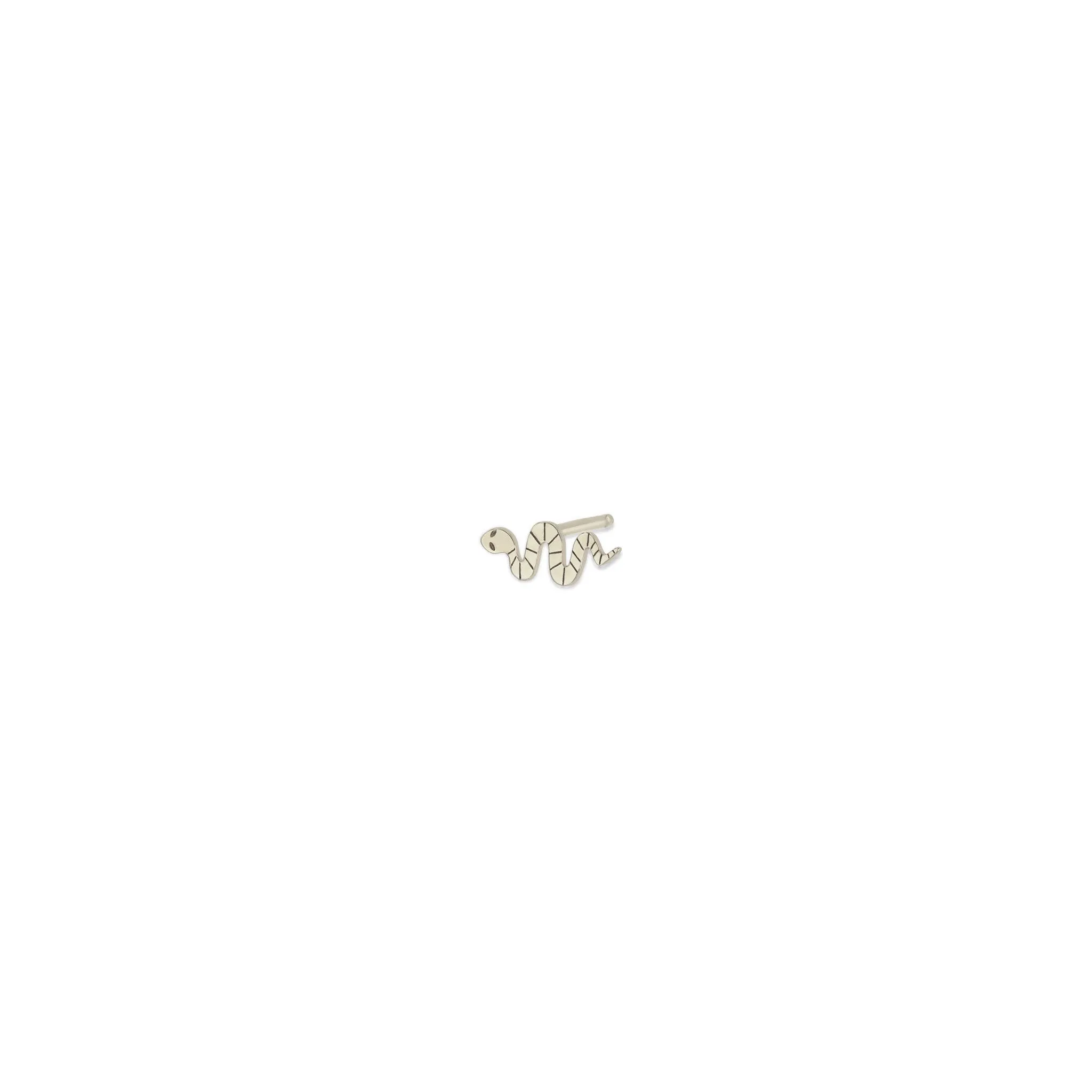 14k Itty Bitty Snake Stud sold by Zoe Chicco product image thumbnail 4