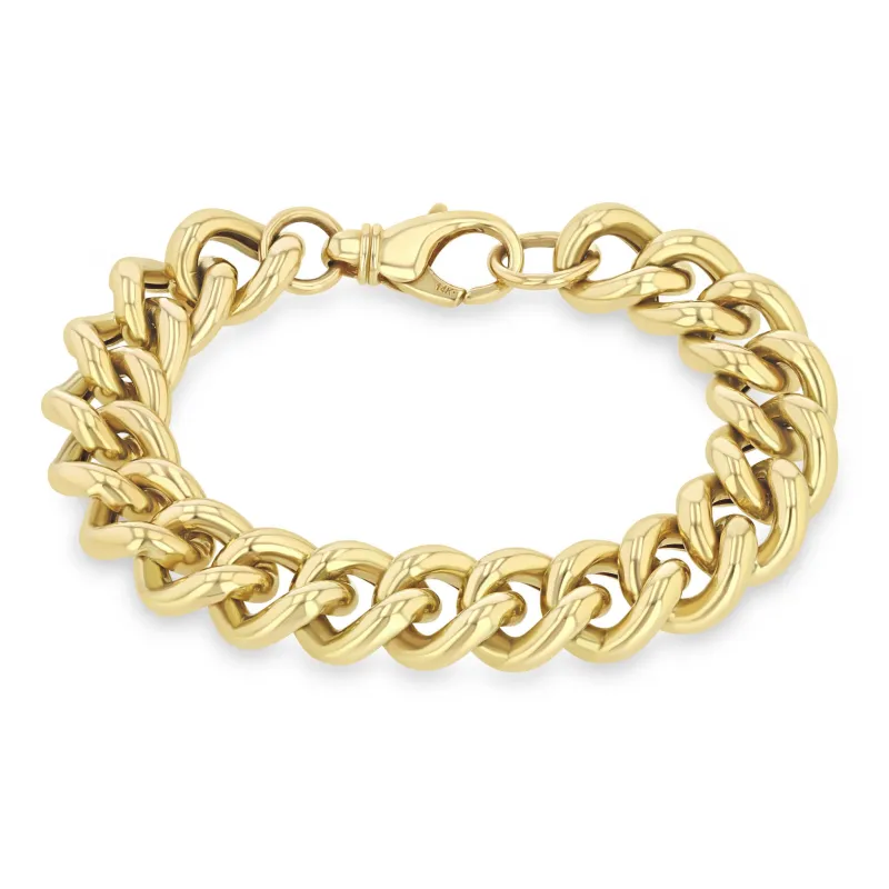 14k XXL Thick Link Curb Chain Bracelet sold by Zoe Chicco