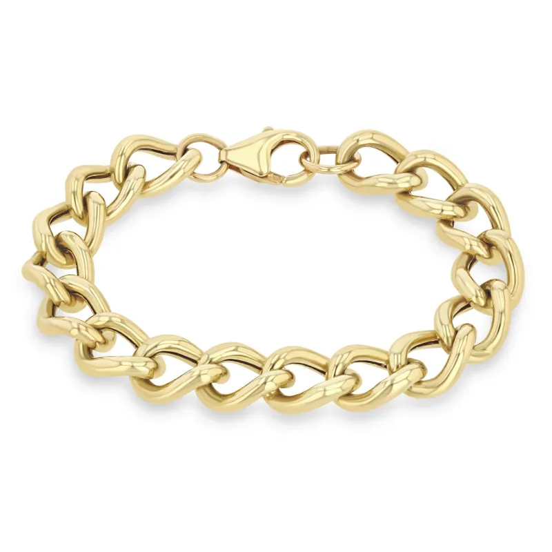 14k XXL Open Link Curb Chain Bracelet sold by Zoe Chicco