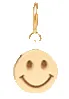 14k Midi Bitty Smiley Face Charm on Spring Ring sold by Zoe Chicco product image thumbnail 2