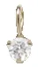 14k Prong White Diamond Charm Pendant sold by Zoe Chicco product image thumbnail 4