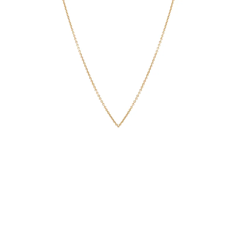 14k thicker cable chain sold by Zoe Chicco