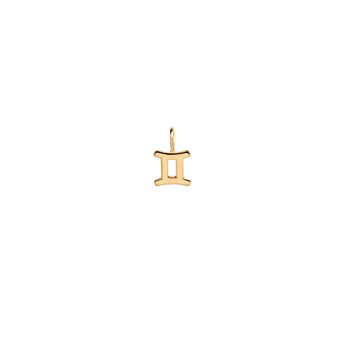 14k Single Midi Bitty Zodiac Charm Pendant sold by Zoe Chicco