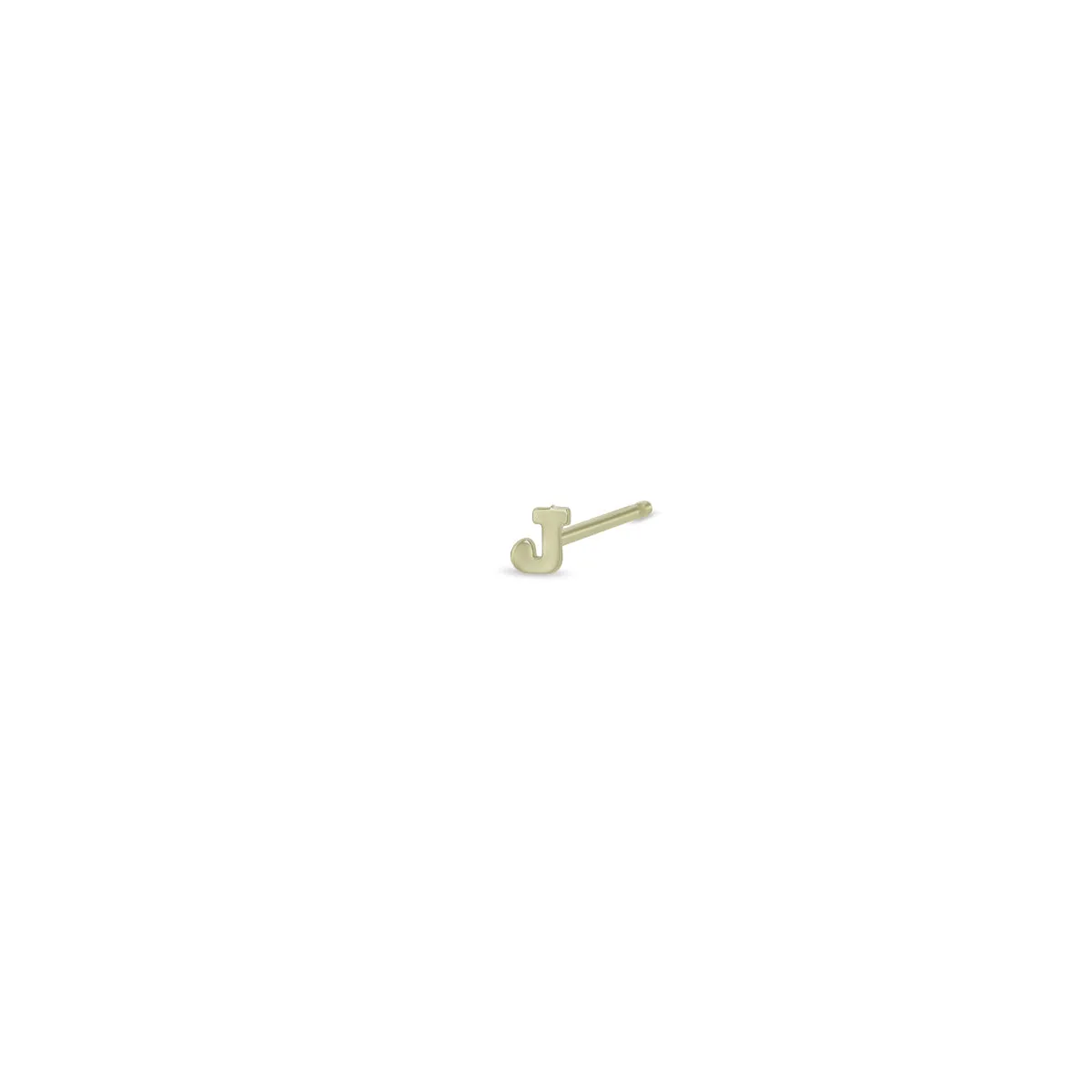 14k Itty Bitty Initial Letter Stud sold by Zoe Chicco product image thumbnail 5