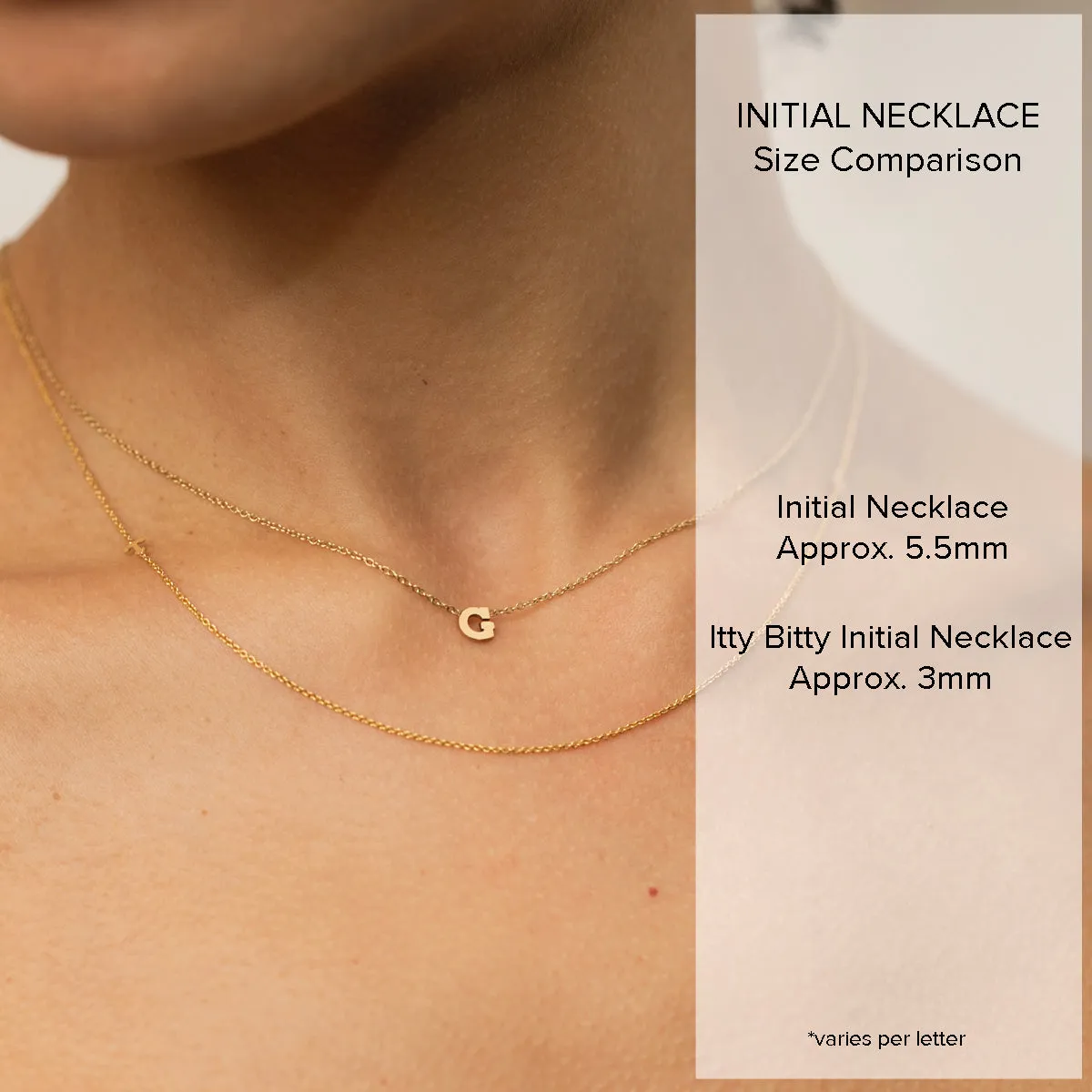 14k Curb Chain Pavé Diamond Initial Letter Necklace sold by Zoe Chicco product image thumbnail 4