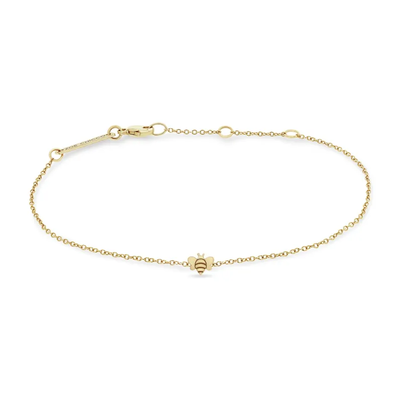 14k Itty Bitty Bee Bracelet sold by Zoe Chicco