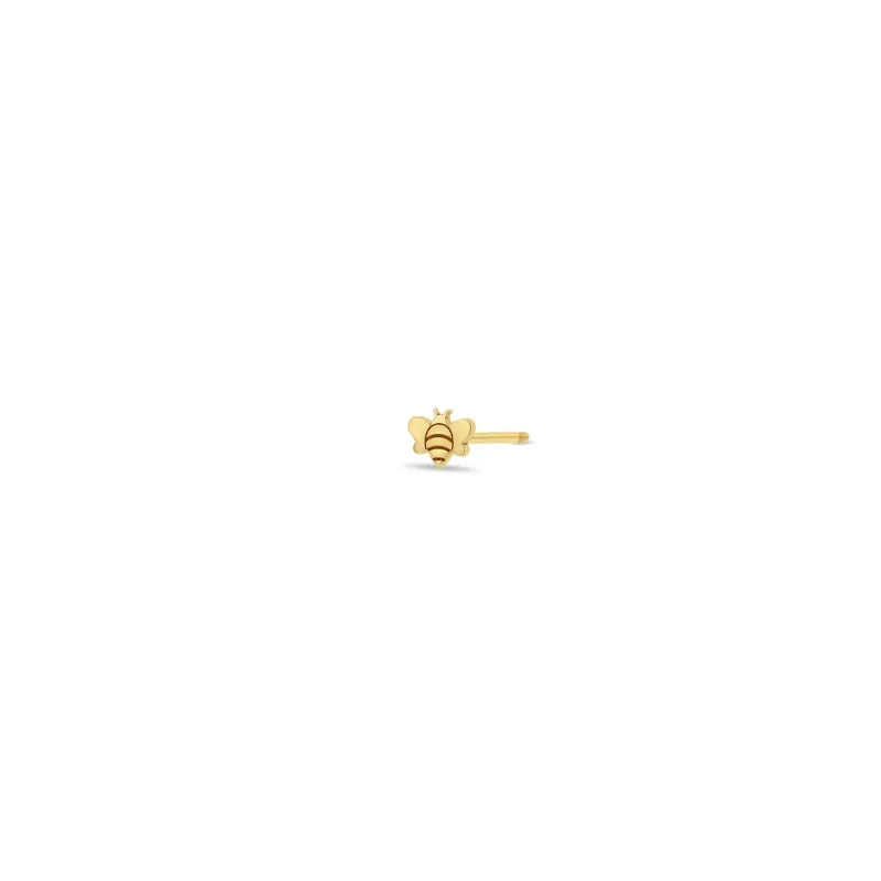 14k Itty Bitty Bee Stud sold by Zoe Chicco