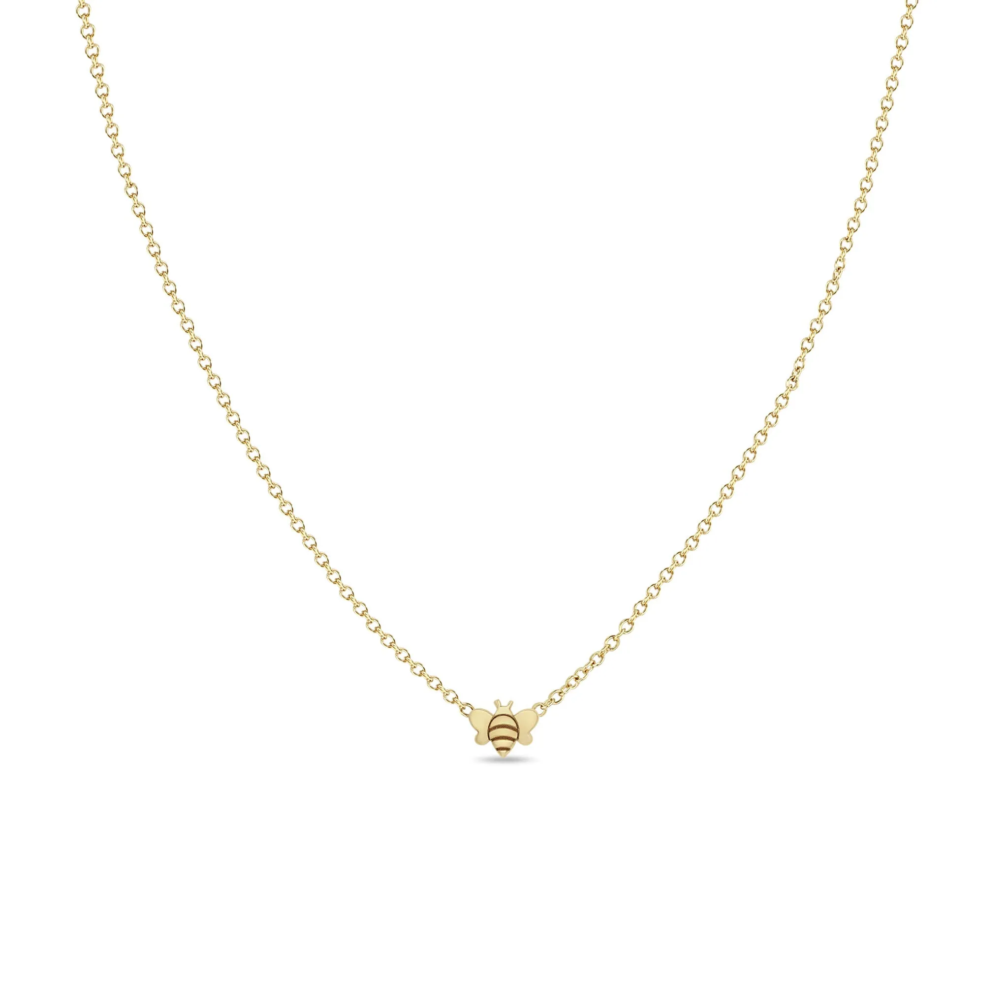 14k Itty Bitty Bee Necklace sold by Zoe Chicco
