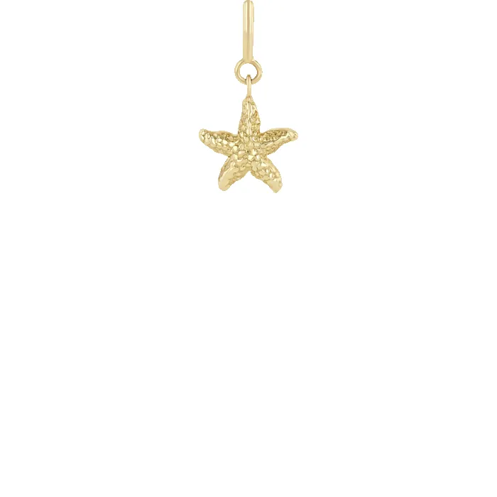 14k Starfish Charm on Spring Ring sold by Zoe Chicco product image thumbnail 2