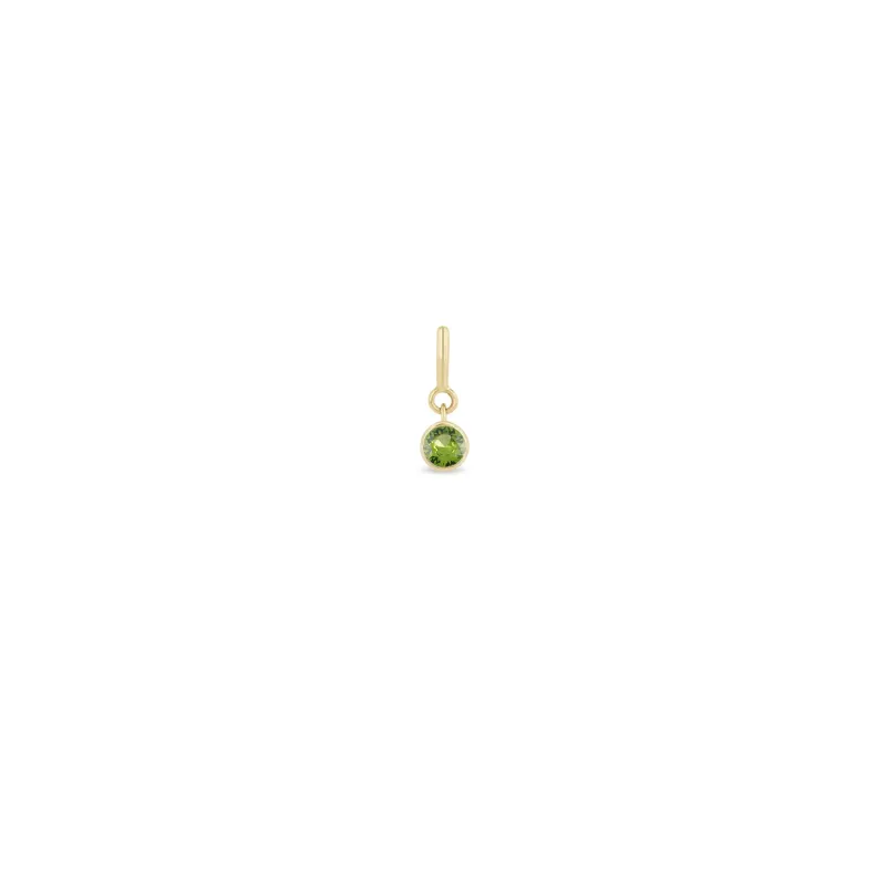 14k Peridot Charm Pendant with Spring Ring sold by Zoe Chicco