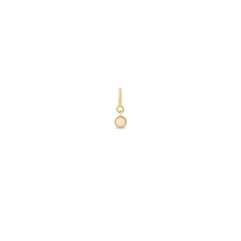 14k Opal Charm Pendant with Spring Ring sold by Zoe Chicco