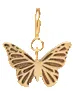 14k midi bitty butterfly charm with spring ring sold by Zoe Chicco product image thumbnail 2